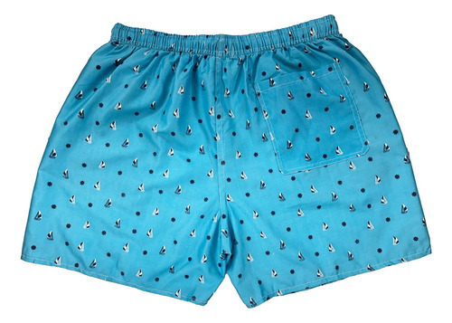 Traje De Baño Para Hombre Con Estampado De Barcos