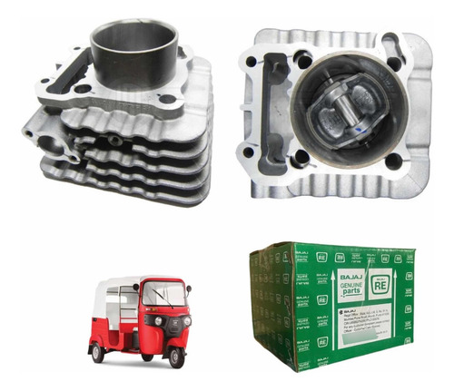 Kit Cilindro Y Piston Bajaj Original Motocarro Re4s 205
