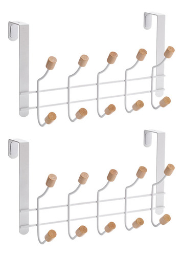 Colgador De Pared De Hierro Forjado, 2 Unidades