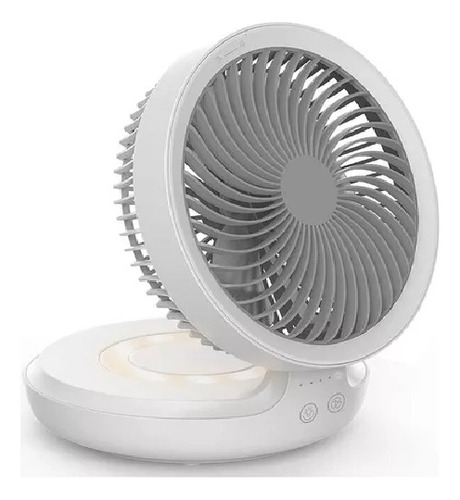 Ventilador Abanico Electrico Plegable Recargable Con Luz Led