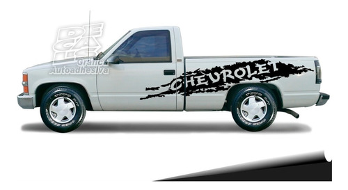 Calco Chevrolet Silverado Paint Lateral Juego Ambos Lados