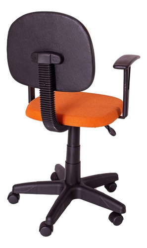 Cadeira Sec. Gir. Carenada C/ Braço Fixo T Reto J Serrano Cor Laranja