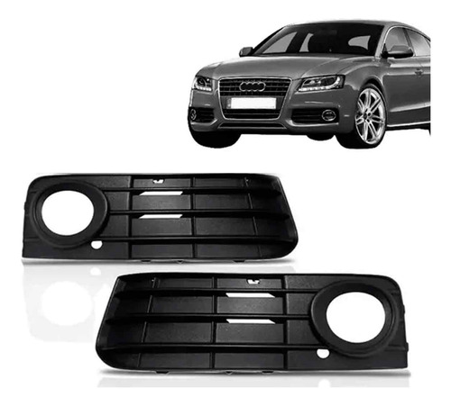 Grade Moldura Milha Audi A4 2009 2010 2011 Aro Preto