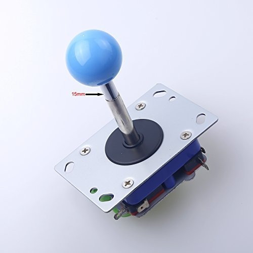 Qenker 2 Repuesto Cromo Arcade Diy Eje Extensor Joystick