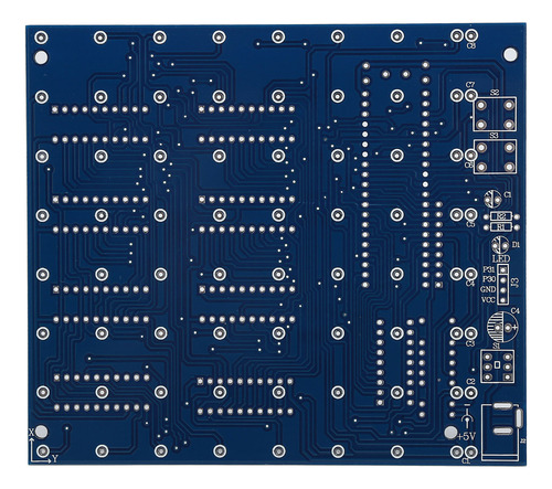 8x8x8 3d Led Diy Cubo De Luz Kit Cuadrado Blanco Led Azul Ra
