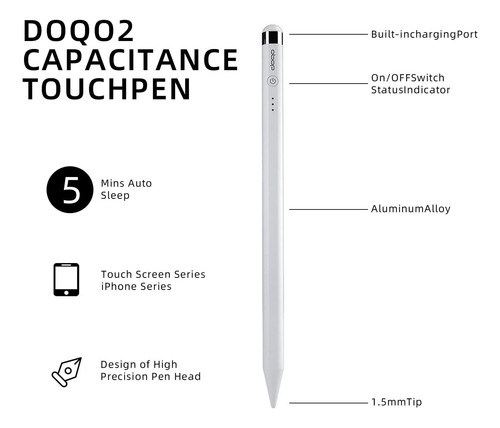 Lápiz Doqo Para iPad Air Generation Stylus Pen Para iPad Gen