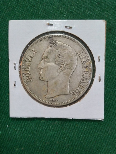 Moneda Venezolana De Plata. Fuerte Del Año 1926 (Usado)