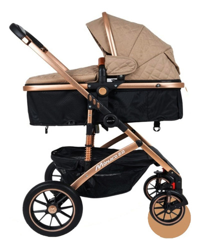 Coche Cuna Moisés Para Bebes Baby Happy Monaco Beige