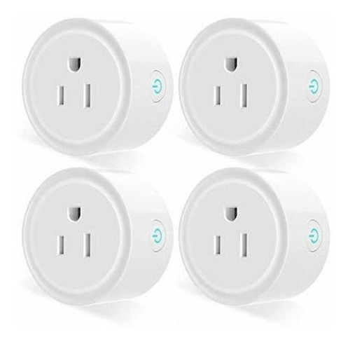 Enchufe Inteligente 4pcs Alexa Smart Plug Wifi Contacto De V