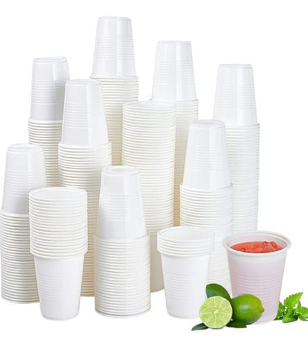 Vasos Plastico Banco 7oz Pack De 100 Unid