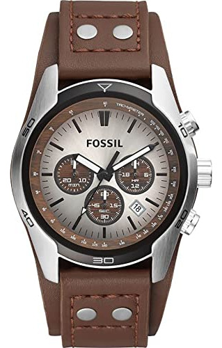 Fossil Coachman - Reloj Con Correa De Piel Genuina Para Homb