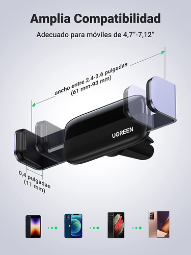 2024 Soporte Celular Auto, Base Porta Celular Automóvil 360°