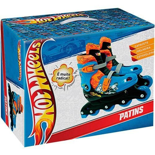 Patins Hot Wheels - 4 Rodas Do Numero 33 Ao 36  Ref. 0562 -