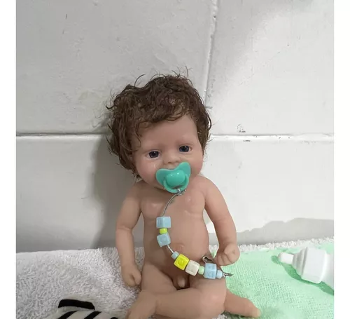 Mini Bebê Reborn Silicone Sólido Completo *Dulce* (GEMEOS) - Ana