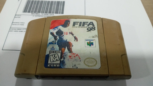 Fifa World Cup 98 Para Nintendo 64,excelente Titulo.