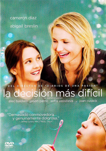 Dvd - La Decision Mas Difícil - Cameron Diaz Abigail Breslin
