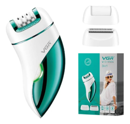 Depilador Elétrico 3 Em 1 Profissional Vgr-731 Cor Branco 110v/220v