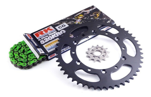 Kit Transmision Acero Kawasaki Kxf 250  Cadena Rk Oring