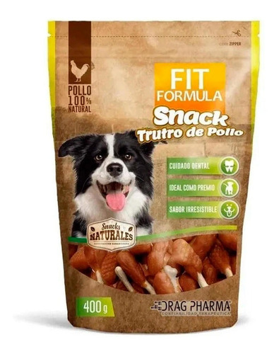 Snack Para Perros Trutro De Pollo Fit Formula 400 G