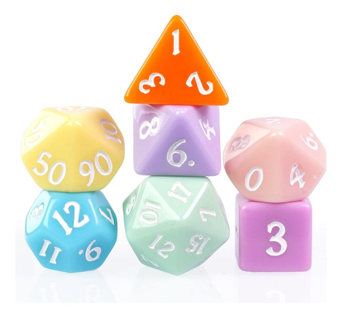 Poludie 5 Juegos De Dados Poliédricos Dnd (35pcs) Con 1 B...
