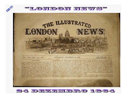 Jornal London News De 1864- Cód.721
