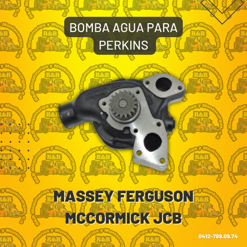 Bomba Agua Para Perkins Massey Ferguson Mccormick Jcb