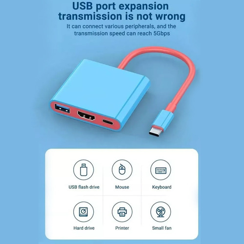 Adaptador Tipo C A Hdmi Para Nintendo Switch Docking Station