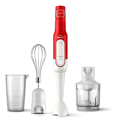 Mixer de Alimentos Philips Walita Ri262242 400w 3 Em 1 Vermelho e...