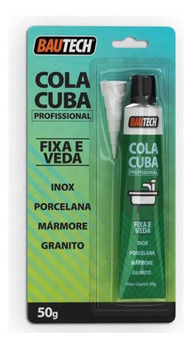 Cola Cuba Fixa E Veda Bautech Bisnaga 50g