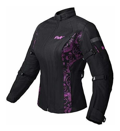 Hwk Women's Motorcycle Jacket For Women Rain Waterproof Bike