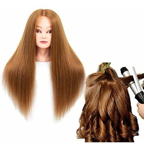 Maniqui Cabeza Cabello Sintético 27# Rubio 66 Cm Nayoo