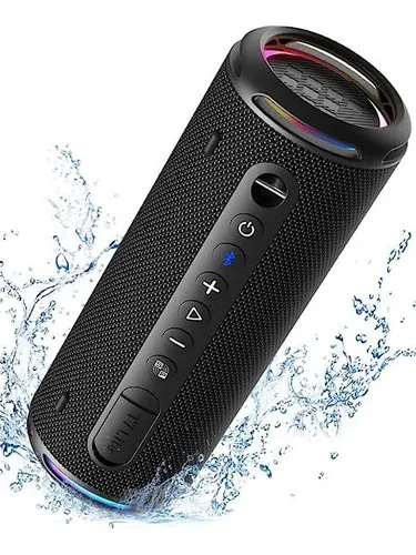comprar Parlante Tronsmart T7 Lite Ipx7 Bluetooth 5.3 Luces Color Negro
