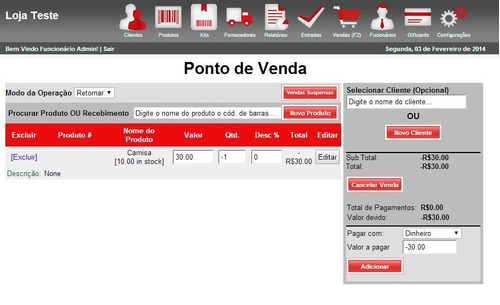 Sistema De Vendas - Pdv - Web Script Php + Codigo Fonte Php