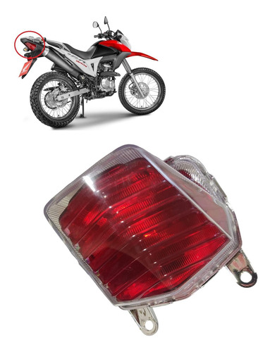 Lanterna Traseira Moto Honda Nxr 160 Bros 2015 A 2023