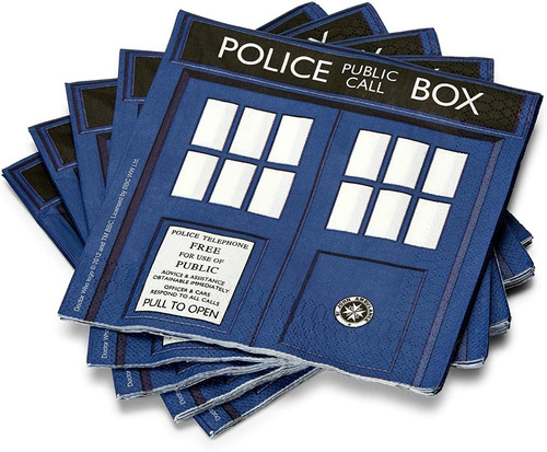 Pack 20 Servilletas Doctor Who 16.5 Cms