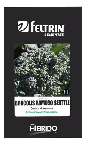 Brócolis Ramoso Seattle - 40 Sementes / Linha Híbrido F1