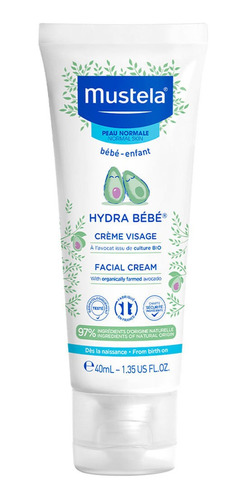Hydrabebe Crema Hidratante Facial  De Mustela - 40ml 40 Ml