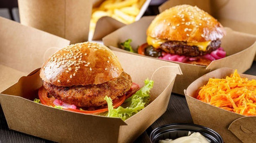 Imagen 3 de 6 de Caja Hamburguesa Grande Marrón X 50 Unidades