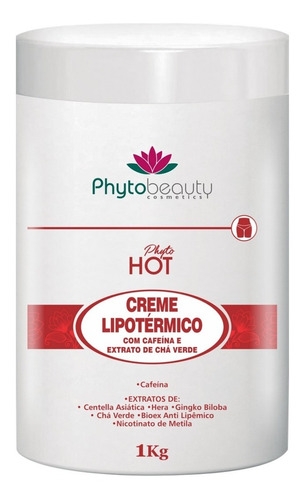  Creme Massagem Nicotinato Lipotérmico Gordura Localizada 1k