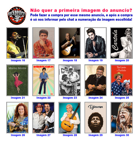 Pôster Mpb Sertanejo Luan Santana Poster Placa A2 60x42cm B