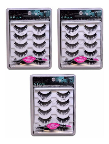 15 Pares - Ardell Fashion Lashes- 5 Pares / Pack 101 Demi - 