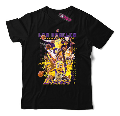 Remera Kobe Bryant Lakers Legends Shakille Magic Kb59 Dtg