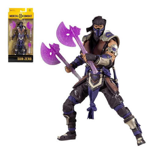 Figura Sub Zero Mortal Kombat 11 Purpura  Invierno Mcfarlene