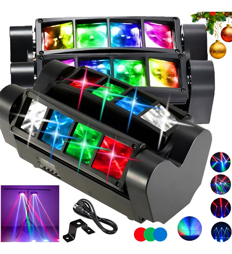 Genérica Nep029 Led Rgbw 8x3w Dmx512 Luz Escenario