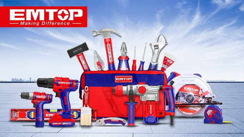 Martillo Mecanico Taller 500gr Cabo De Fibra Y Tpr Emtop Pr