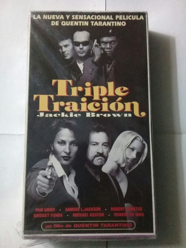 Triple Traicion , Jackie Brown - Tarantino - Vhs Sellado 