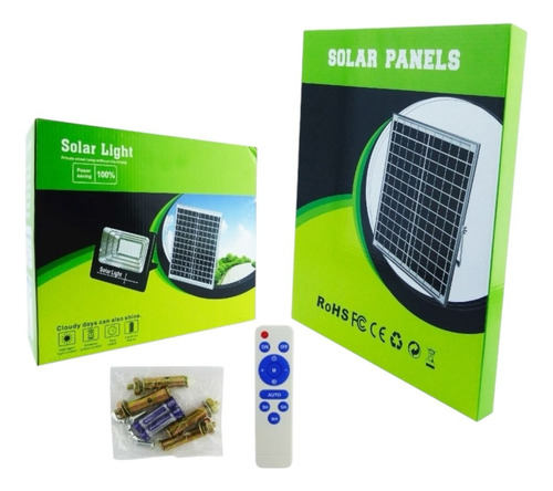 Proyector Solar Led 500 Watt 193 Led Ip 67 Bi-focal C/ Panel