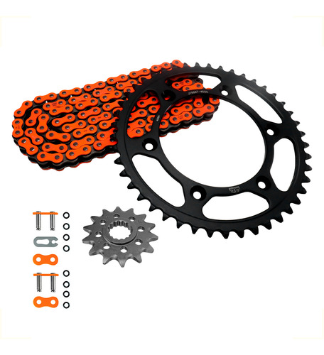 Kit Transmision Acero Ktm Exc 150 250 300 45/14 Con Oring