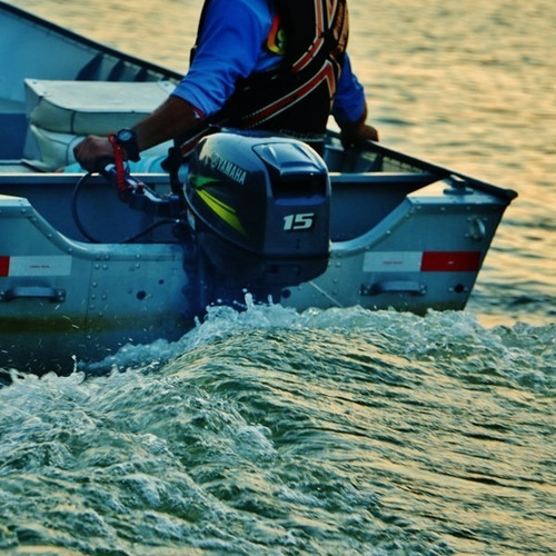 Motor De Popa Yamaha 15hp Gmhs 2 Tempos