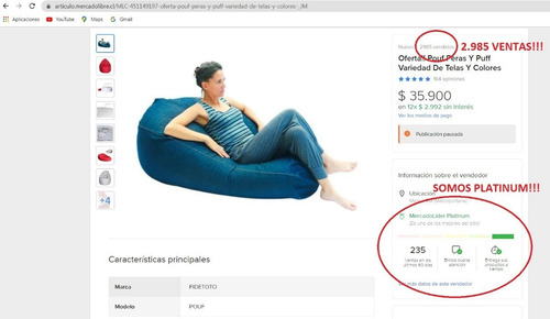 Imagen 7 de 10 de Oferta! Pouf Peras Variedades Telas. Especial Para Regiones!